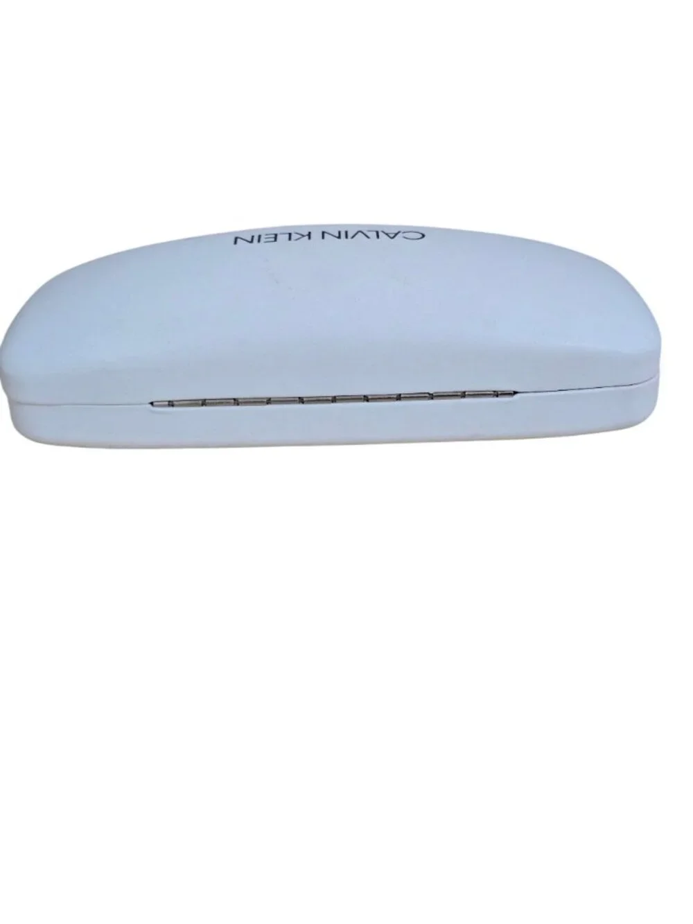 Calvin Klein Eyeglass Case White Hard Shell Clamshell Glasses‎ Case